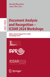 Vorderes Coverbild Document Analysis and Recognition – ICDAR 2024 Workshops