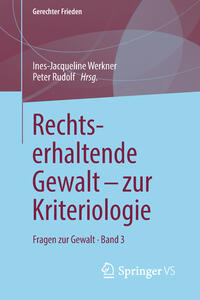 Vorderes Coverbild Rechtserhaltende Gewalt - zur Kriteriologie