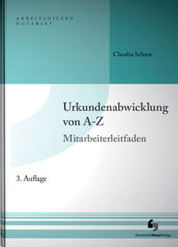 Vorderes Coverbild Urkundenabwicklung von A-Z inklusive Musterdownload
