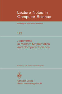 Vorderes Coverbild Algorithms in Modern Mathematics and Computer Science