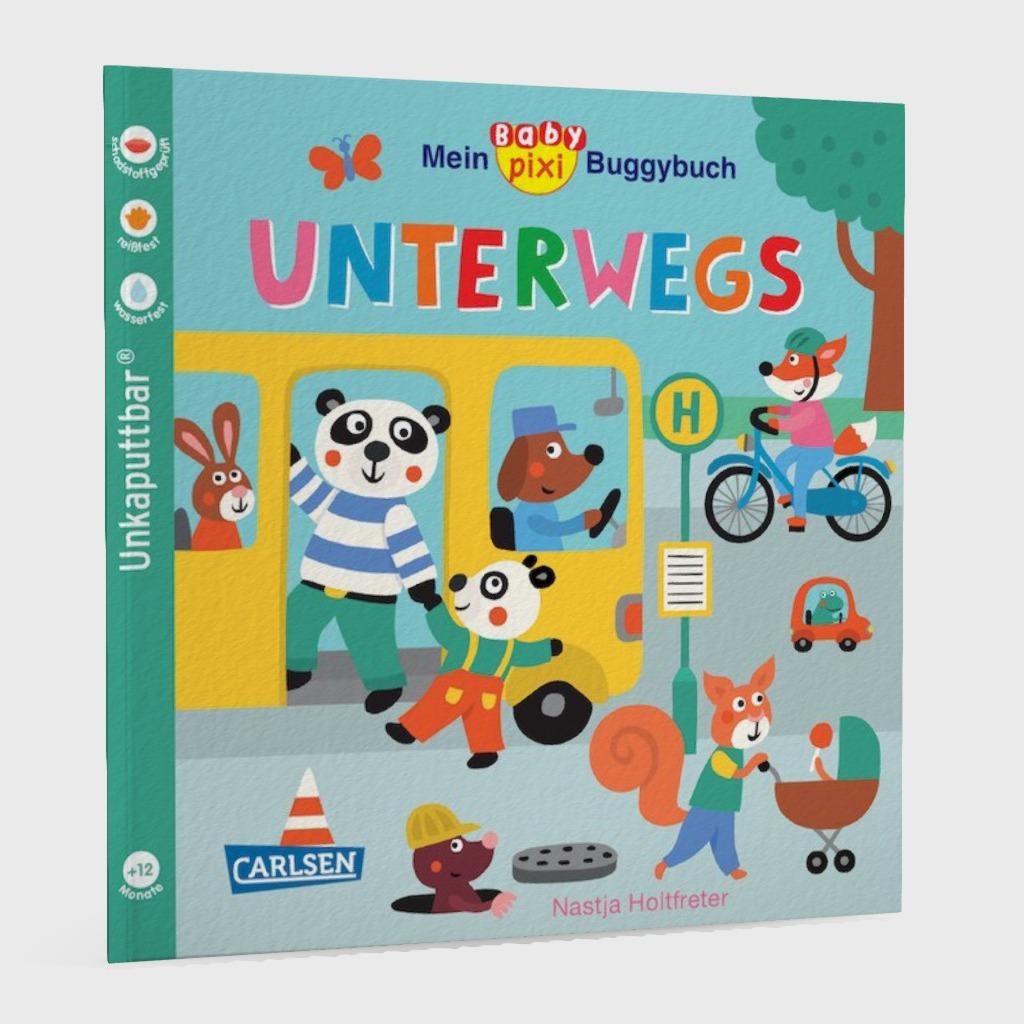 Beispielinhalt (Bild) Baby Pixi (unkaputtbar) 107: Mein Baby-Pixi-Buggybuch: Unterwegs