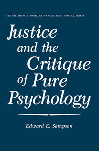 Vorderes Coverbild Justice and the Critique of Pure Psychology