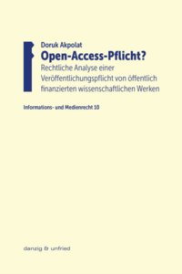 Vorderes Coverbild Open-Access-Pflicht?