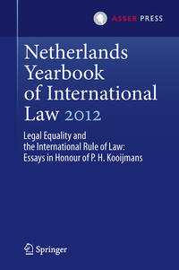 Vorderes Coverbild Netherlands Yearbook of International Law 2012