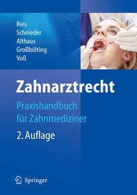 Vorderes Coverbild Zahnarztrecht