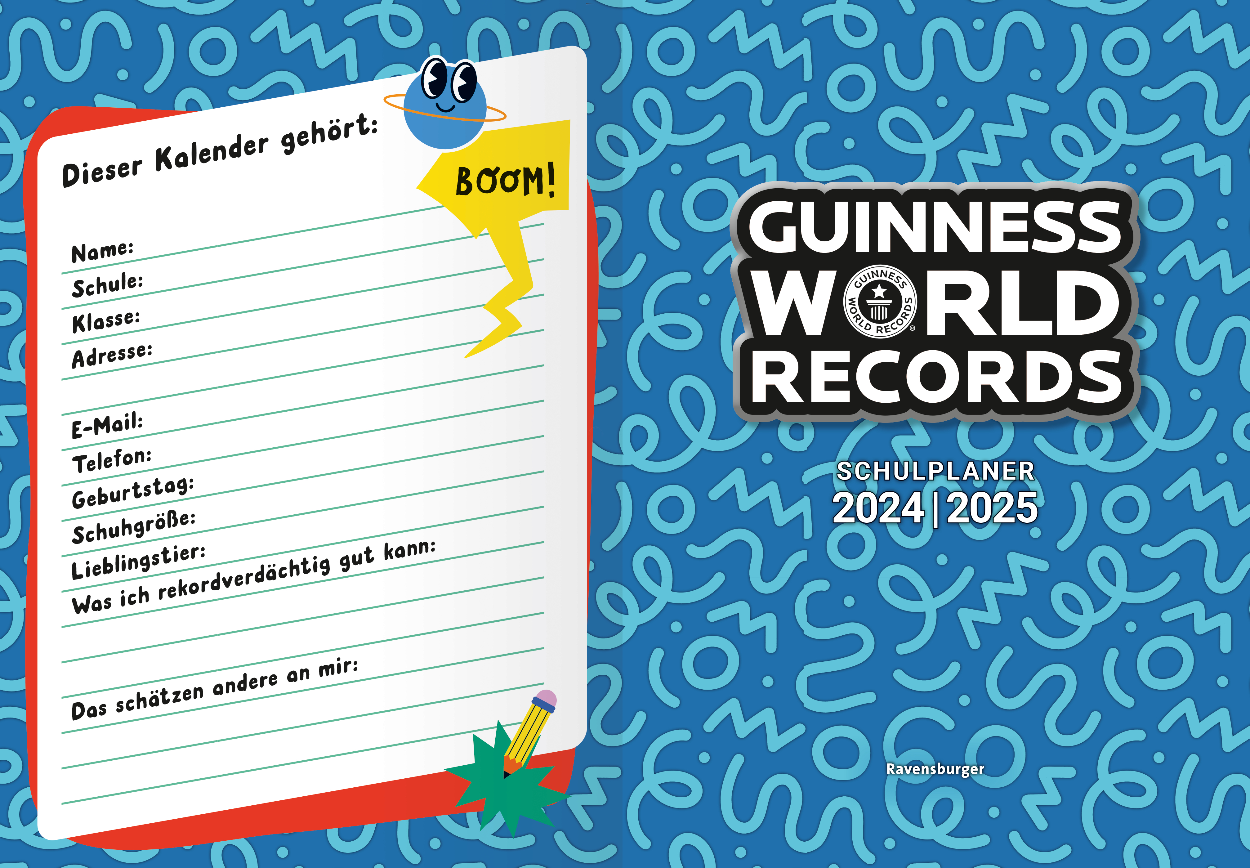 Beispielinhalt (Bild) Guinness World Records - Schulplaner 2024/2025