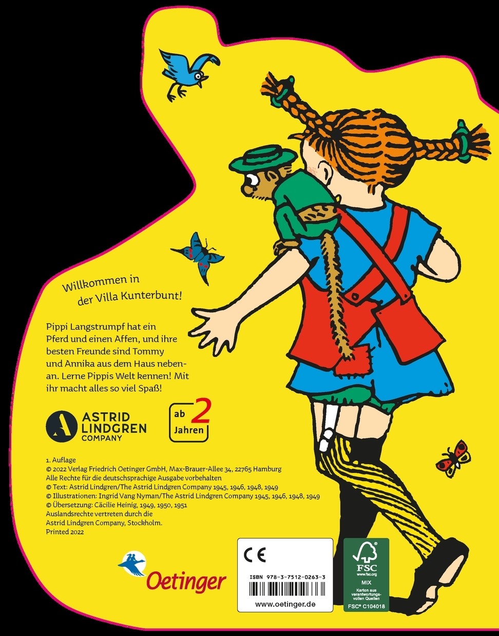 Rückseitencover Hallo, Pippi Langstrumpf!