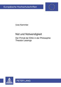 Vorderes Coverbild Not und Notwendigkeit