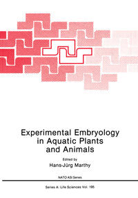 Vorderes Coverbild Experimental Embryology in Aquatic Plants and Animals