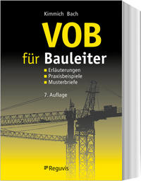 Vorderes Coverbild VOB für Bauleiter