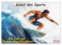 Vorderes Coverbild Kunst des Sports (Wandkalender 2026 DIN A4 quer), CALVENDO Monatskalender