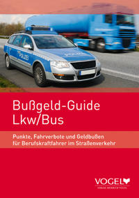 Vorderes Coverbild Bußgeld-Guide LKW /Bus