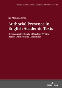 Vorderes Coverbild Authorial Presence in English Academic Texts