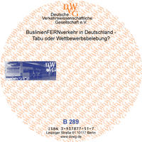 Vorderes Coverbild Buslinienfernverkehr in Deutschland - Tabu oder Wettbewerbsbelebung?