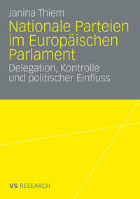 Vorderes Coverbild Nationale Parteien im Europäischen Parlament