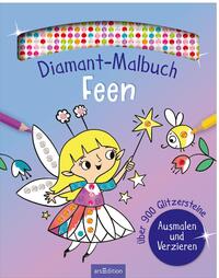 Vorderes Coverbild Diamant-Malbuch Feen