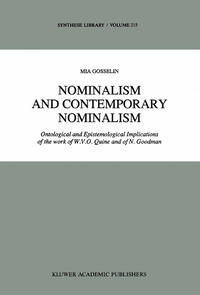 Vorderes Coverbild Nominalism and Contemporary Nominalism