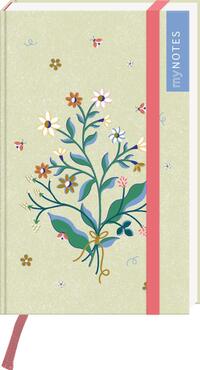 Vorderes Coverbild myNOTES Papeterie: Notizbuch A6 Cottage Style: Blumenstrauß