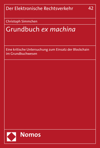 Vorderes Coverbild Grundbuch ex machina