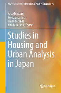 Vorderes Coverbild Studies in Housing and Urban Analysis in Japan