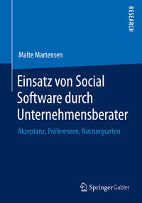 Vorderes Coverbild Einsatz von Social Software durch Unternehmensberater