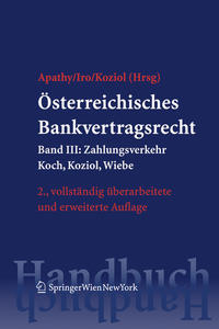 Vorderes Coverbild Österreichisches Bankvertragsrecht