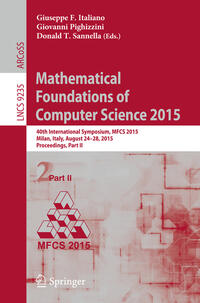 Vorderes Coverbild Mathematical Foundations of Computer Science 2015