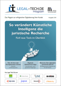 Vorderes Coverbild Legal Tech-Magazin 2/24