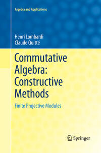 Vorderes Coverbild Commutative Algebra: Constructive Methods