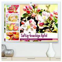 Vorderes Coverbild Saftig-knackige Äpfel und köstliche Süßspeisen (hochwertiger Premium Wandkalender 2025 DIN A2 quer), Kunstdruck in Hochglanz