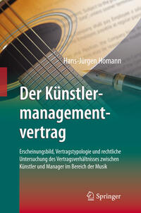 Vorderes Coverbild Der Künstlermanagementvertrag