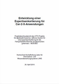 Vorderes Coverbild Entwicklung einer Expertisenkartierung für Car-2-X-Anwendungen