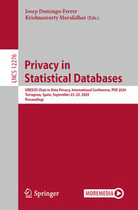 Vorderes Coverbild Privacy in Statistical Databases