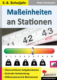 Vorderes Coverbild Maßeinheiten an Stationen / Klasse 5-6