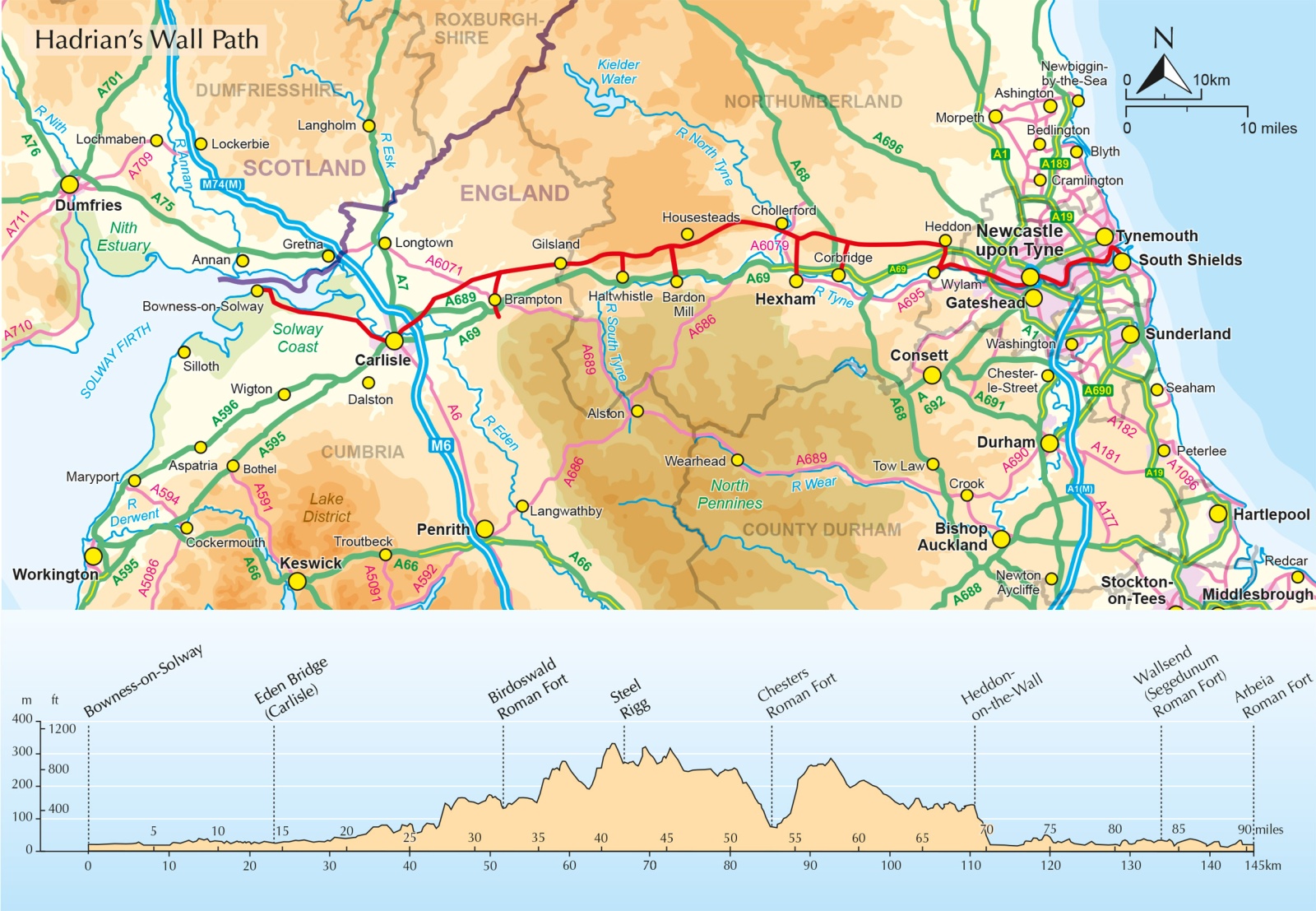 Beispielinhalt (Bild) Hadrian's Wall Path