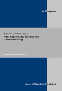 Vorderes Coverbild Vom Ursprung der anwaltlichen Selbstverwaltung