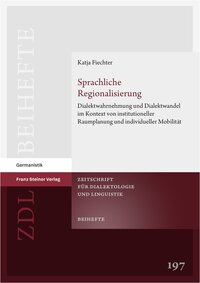 Vorderes Coverbild Sprachliche Regionalisierung