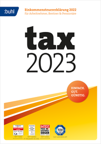 Vorderes Coverbild tax 2023