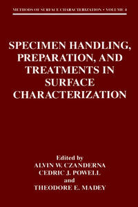 Vorderes Coverbild Specimen Handling, Preparation, and Treatments in Surface Characterization