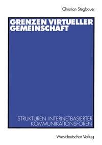 Vorderes Coverbild Grenzen virtueller Gemeinschaft