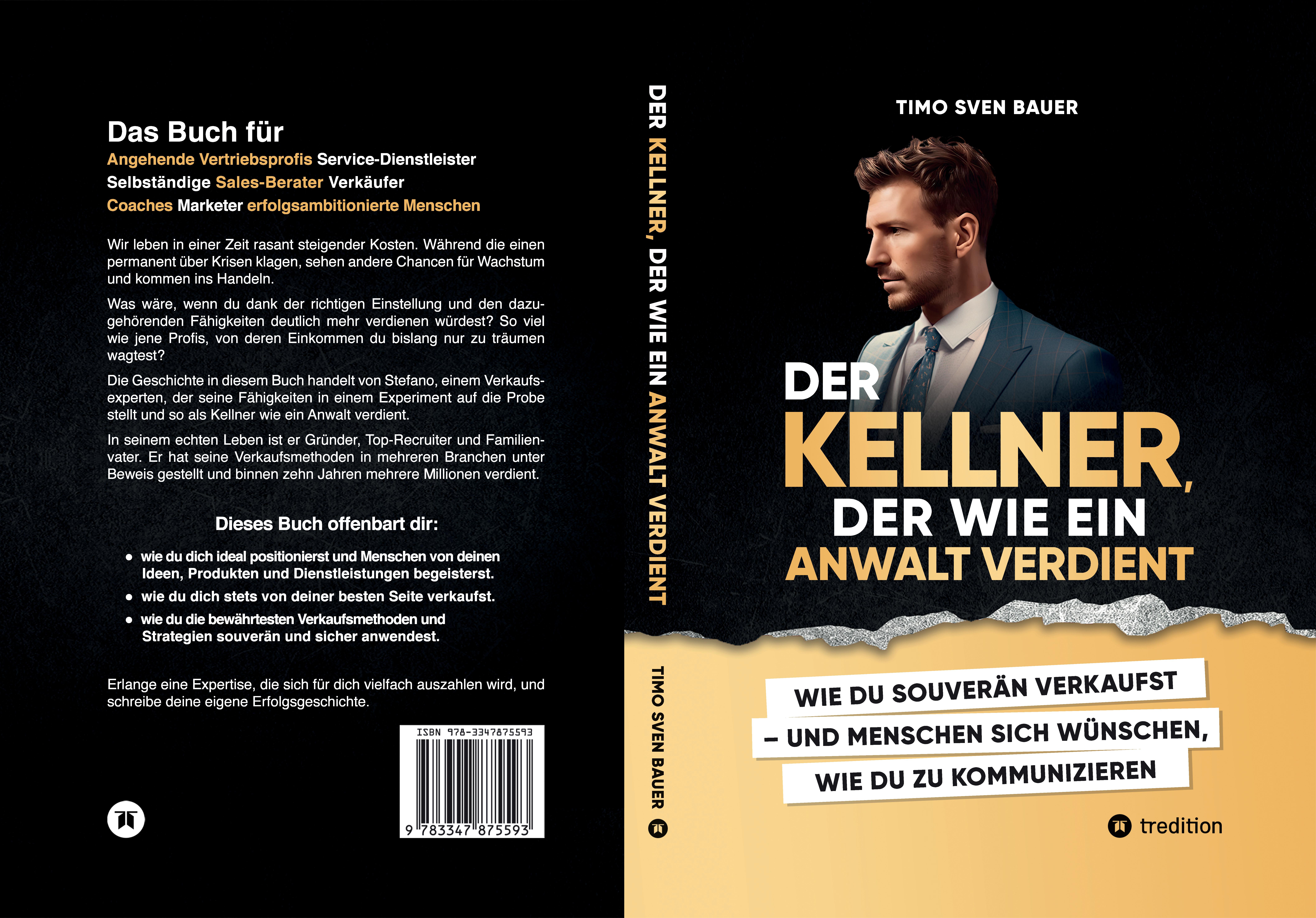 Gesamtes Coverbild Der Kellner, der wie ein Anwalt verdient
