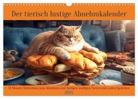 Vorderes Coverbild Der tierisch lustige Abnehmkalender (Wandkalender 2025 DIN A3 quer), CALVENDO Monatskalender