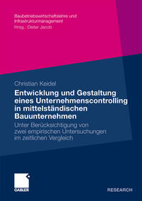 Vorderes Coverbild Entwicklung und Gestaltung eines Unternehmenscontrolling in mittelständischen Bauunternehmen