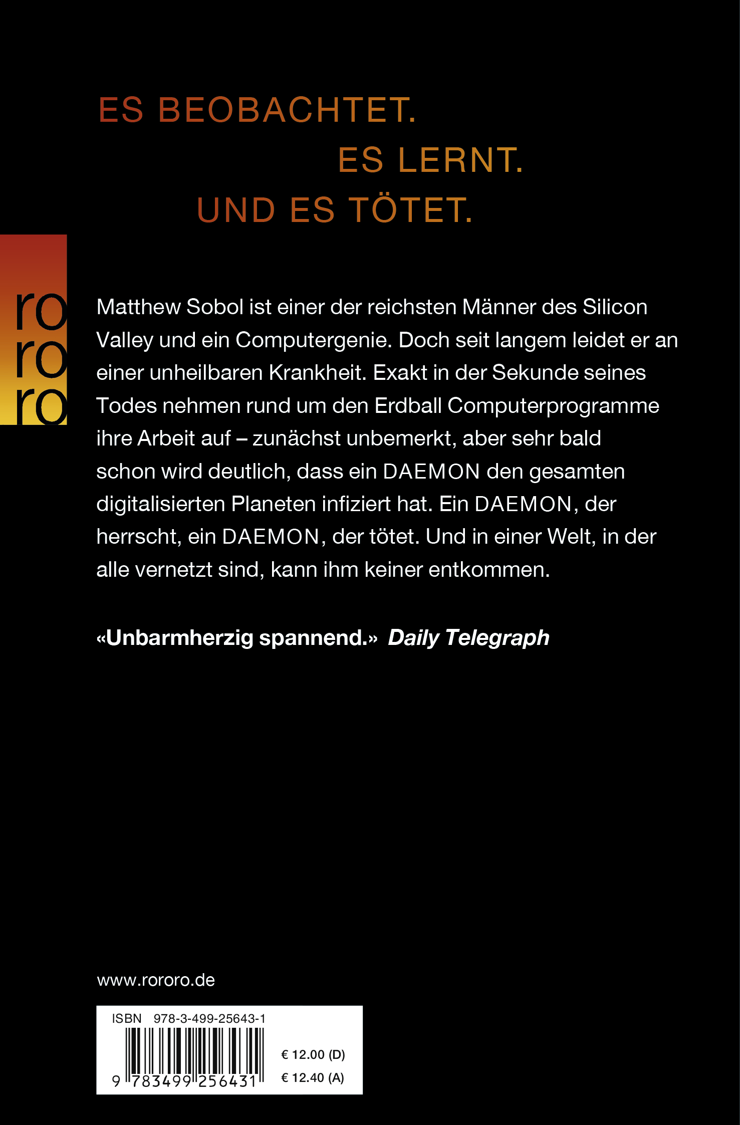 Rückseitencover DAEMON