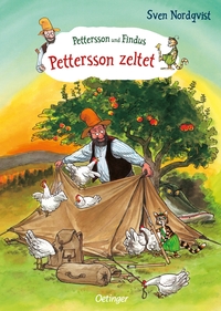Vorderes Coverbild Pettersson und Findus. Pettersson zeltet
