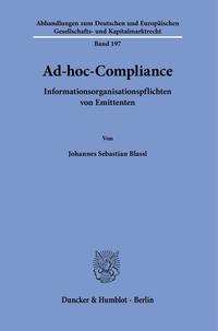 Vorderes Coverbild Ad-hoc-Compliance.