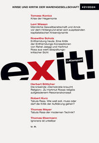 Vorderes Coverbild exit! Krise und Kritik der Warengesellschaft