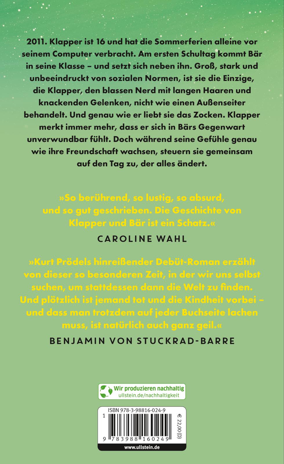 Rückseitencover Klapper