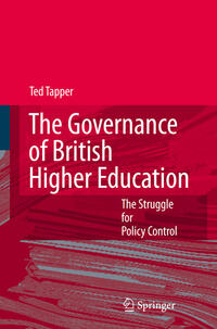 Vorderes Coverbild The Governance of British Higher Education