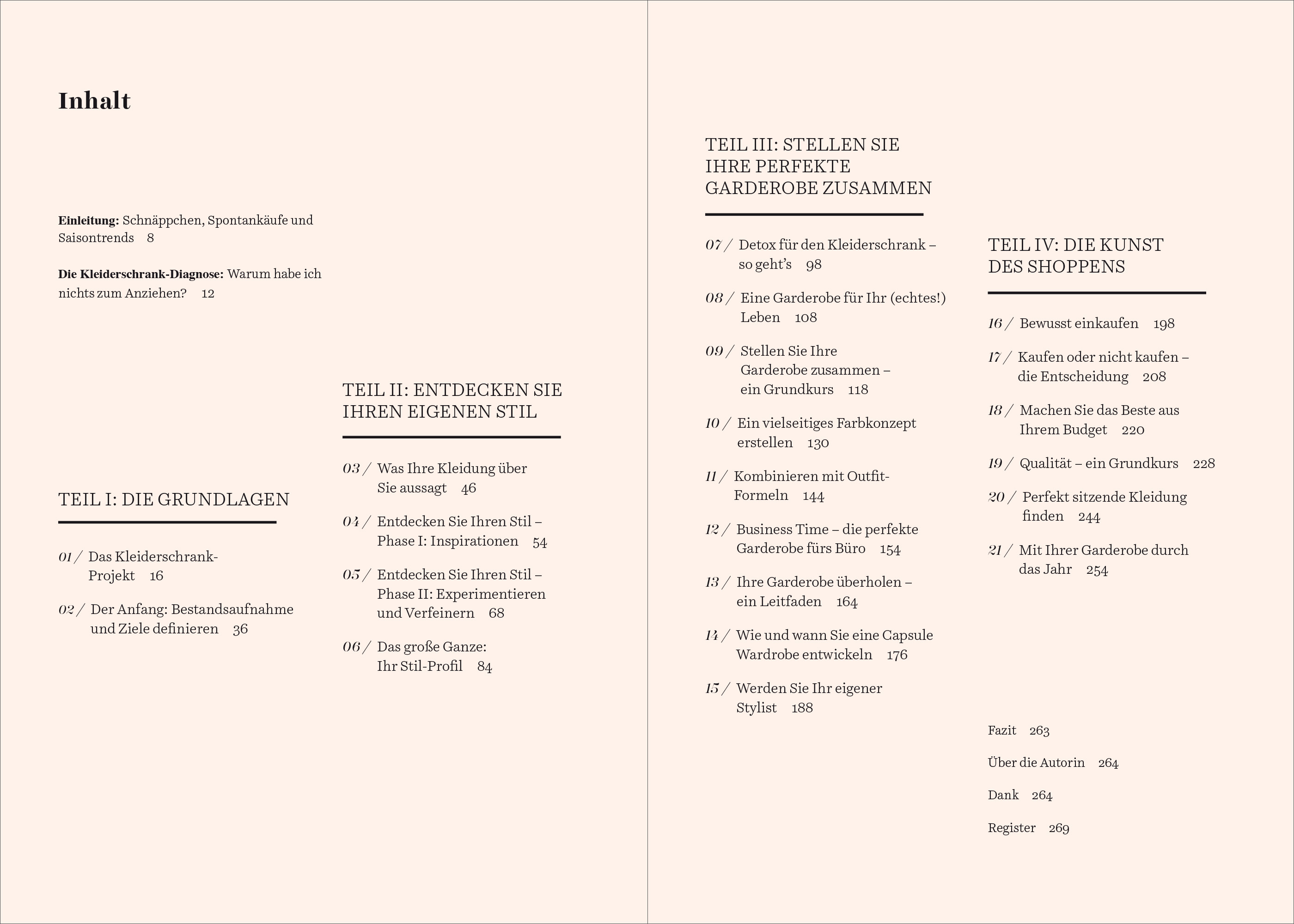 Beispielinhalt (Bild) Das Kleiderschrank-Projekt